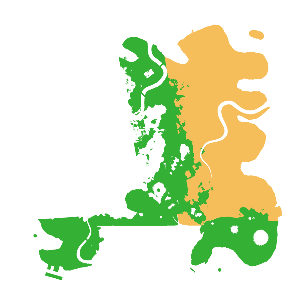 Biome Rust Map: Procedural Map, Size: 3500, Seed: 461848986