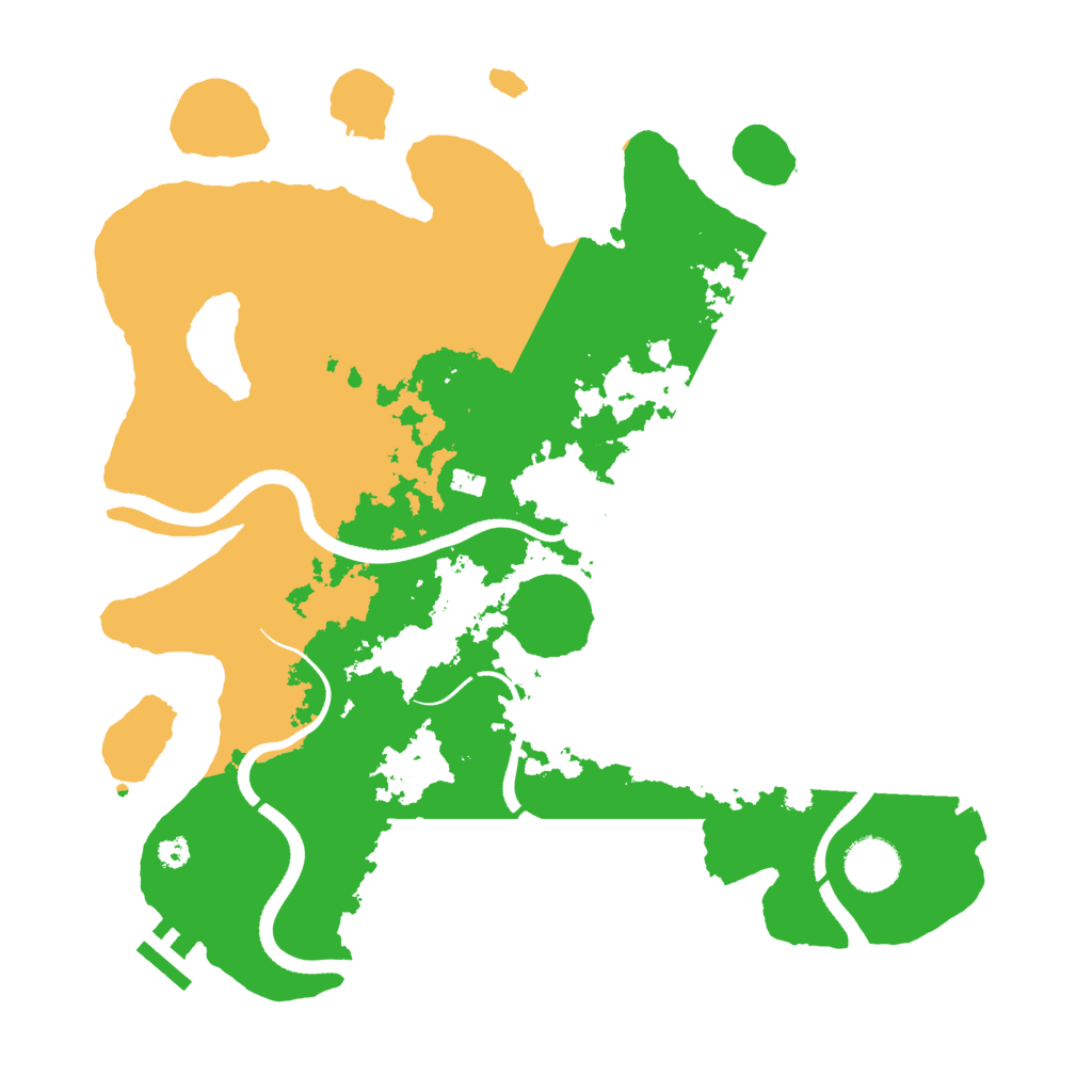 Biome Rust Map: Procedural Map, Size: 3500, Seed: 1003260486