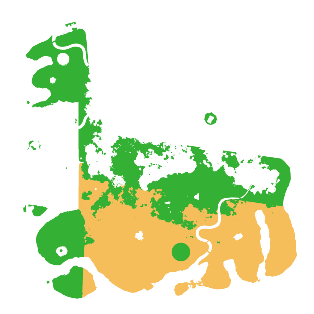 Biome Rust Map: Procedural Map, Size: 4500, Seed: 13991