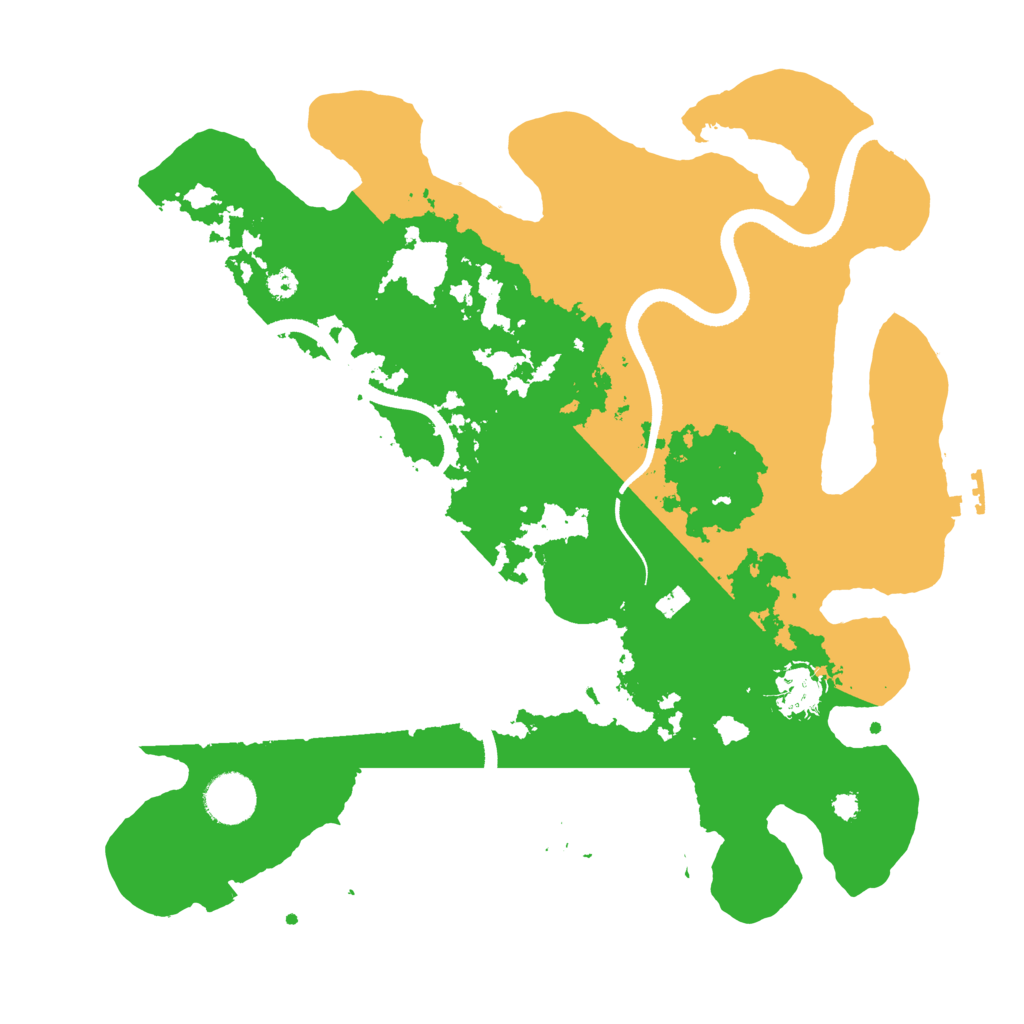 Biome Rust Map: Procedural Map, Size: 3500, Seed: 318871347