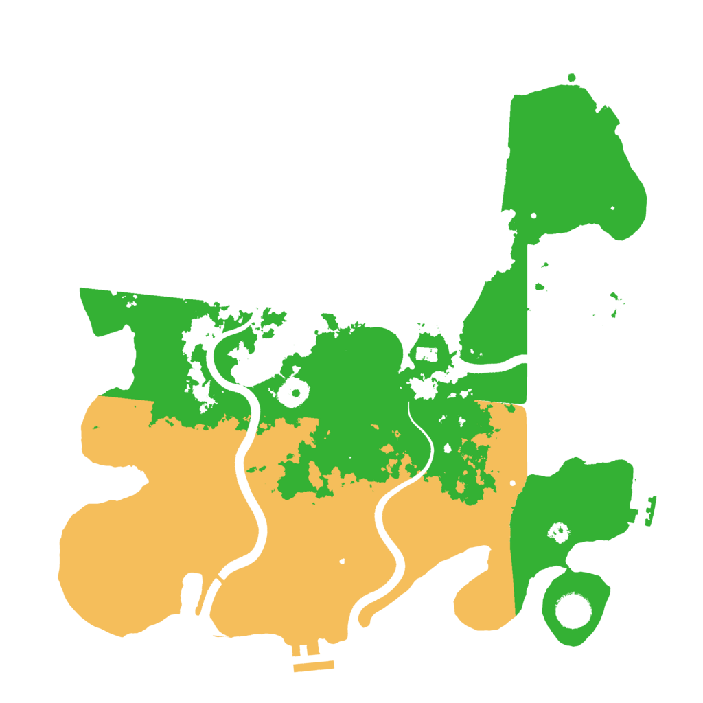 Biome Rust Map: Procedural Map, Size: 3500, Seed: 699296529