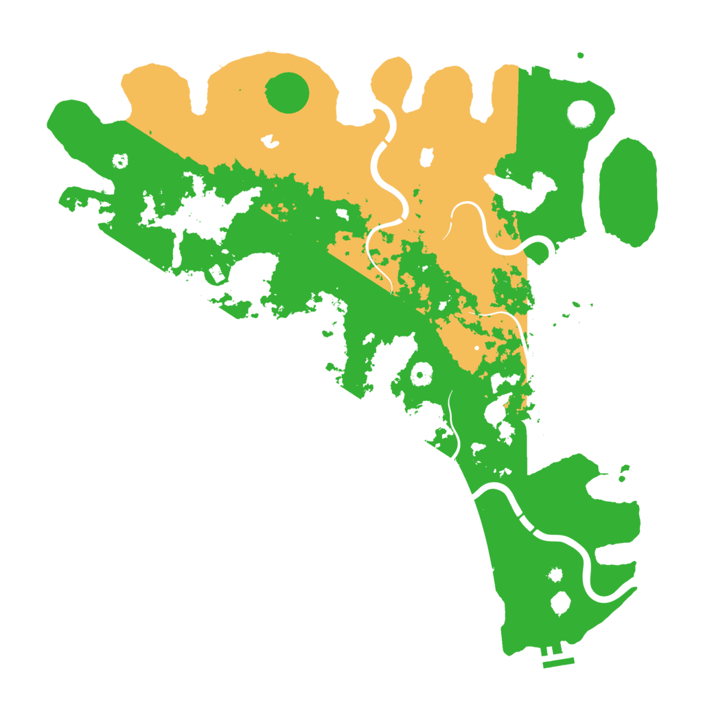 Biome Rust Map: Procedural Map, Size: 4500, Seed: 2095419691