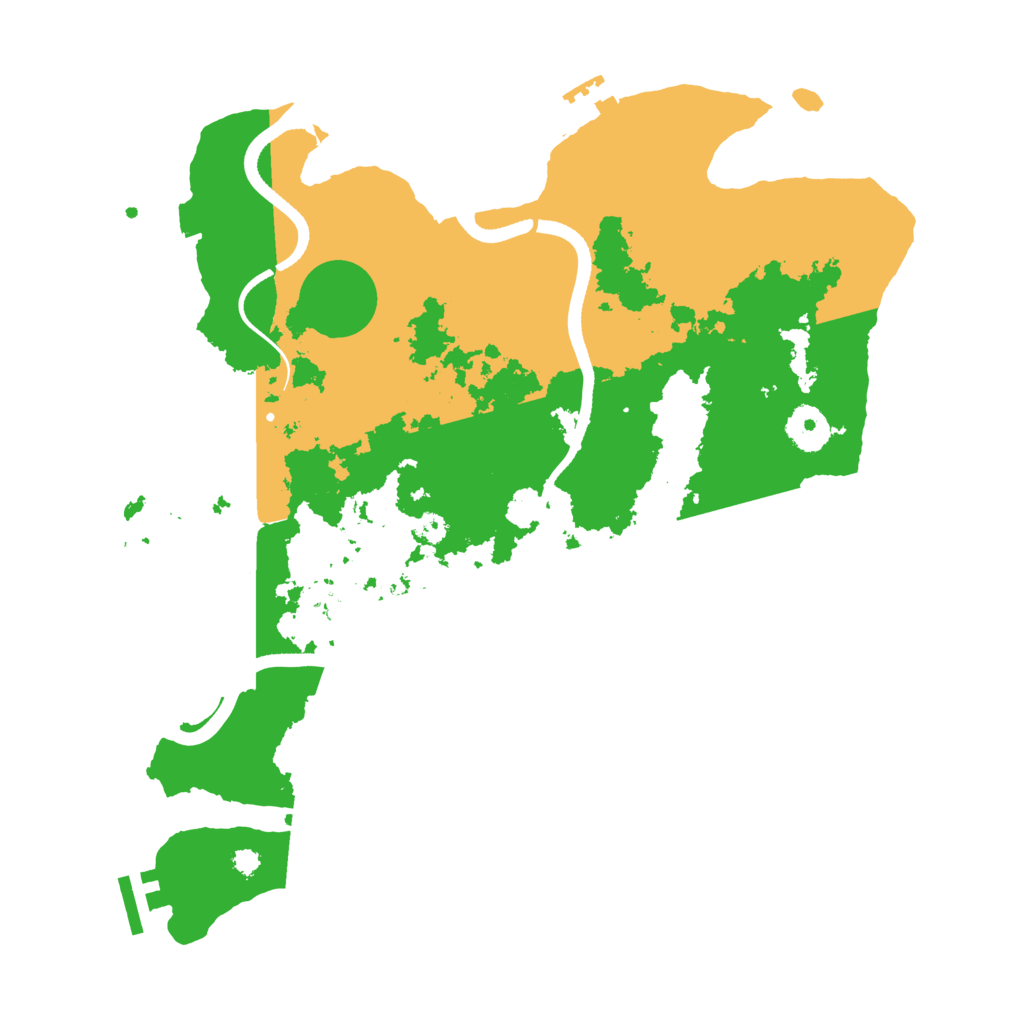 Biome Rust Map: Procedural Map, Size: 3500, Seed: 1820814641