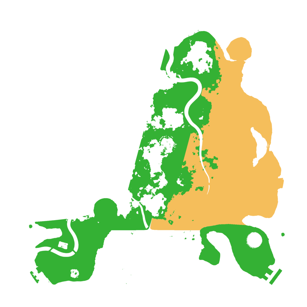Biome Rust Map: Procedural Map, Size: 3500, Seed: 1818866790