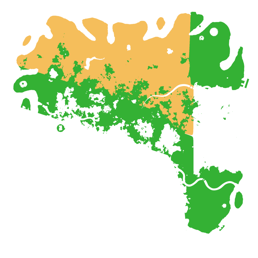 Biome Rust Map: Procedural Map, Size: 5500, Seed: 191789900