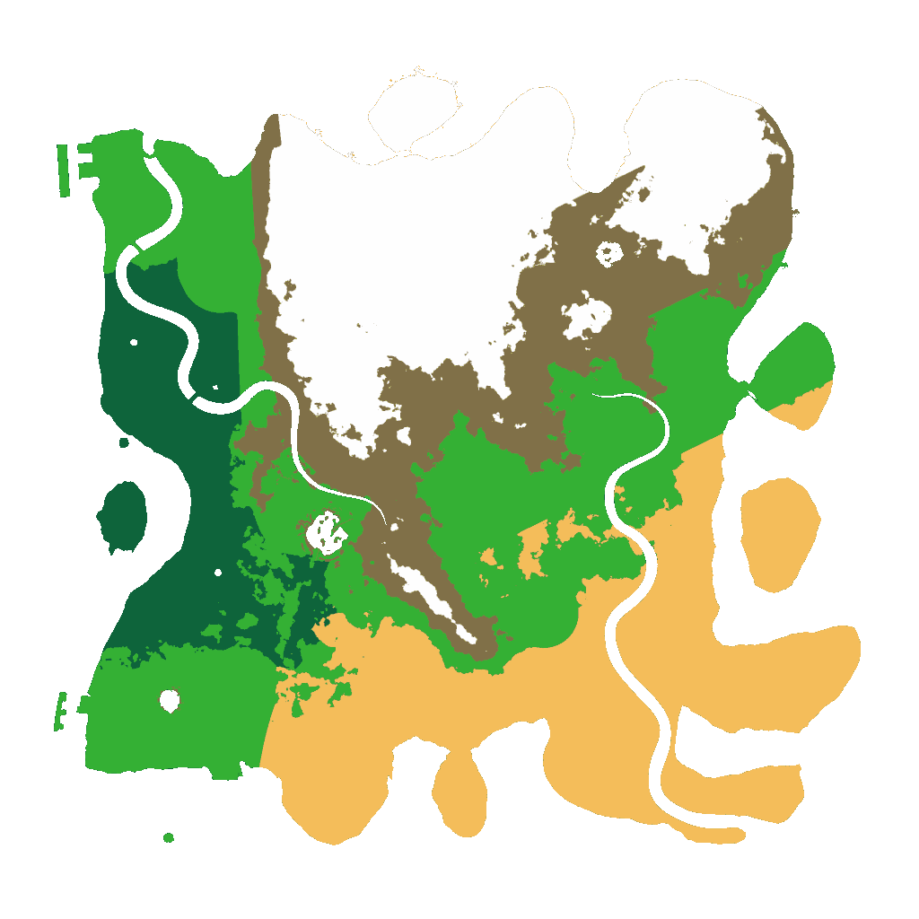 Biome Rust Map: Procedural Map, Size: 3500, Seed: 1707111489