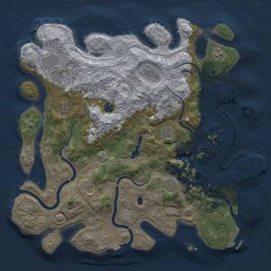 Thumbnail Rust Map: Procedural Map, Size: 4250, Seed: 636571350, 15 Monuments