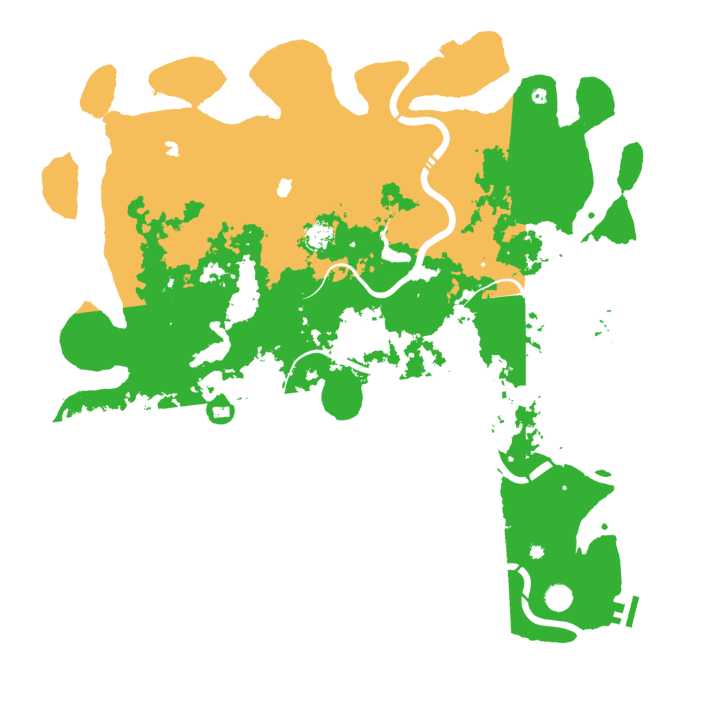 Biome Rust Map: Procedural Map, Size: 4500, Seed: 991167745