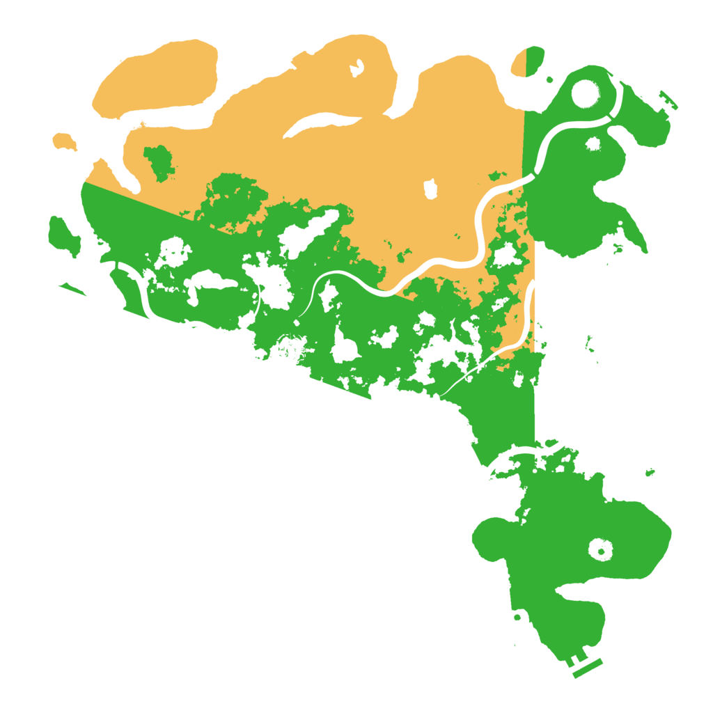 Biome Rust Map: Procedural Map, Size: 4500, Seed: 887623695