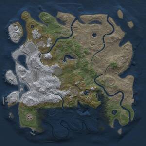Thumbnail Rust Map: Procedural Map, Size: 4250, Seed: 282212952, 15 Monuments