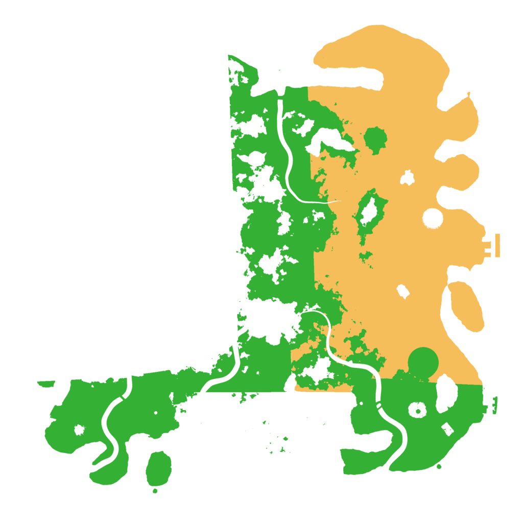 Biome Rust Map: Procedural Map, Size: 4500, Seed: 385490693