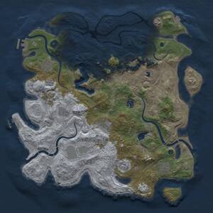 Thumbnail Rust Map: Procedural Map, Size: 4250, Seed: 1720476484, 16 Monuments