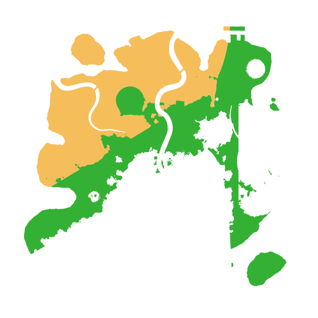 Biome Rust Map: Procedural Map, Size: 3000, Seed: 35418