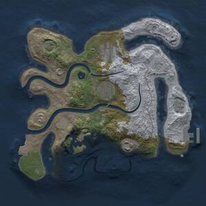 Thumbnail Rust Map: Procedural Map, Size: 2700, Seed: 1786363272, 9 Monuments