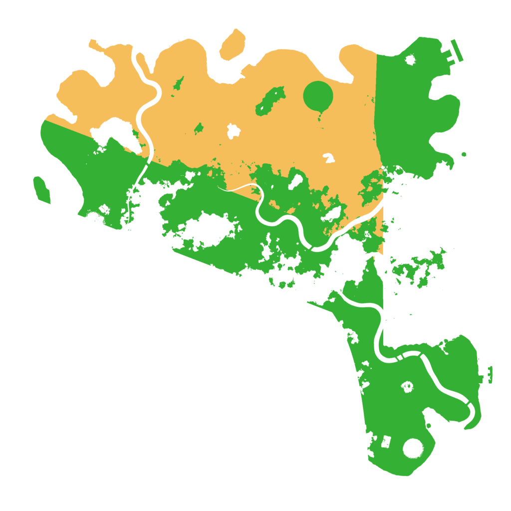 Biome Rust Map: Procedural Map, Size: 4500, Seed: 42070