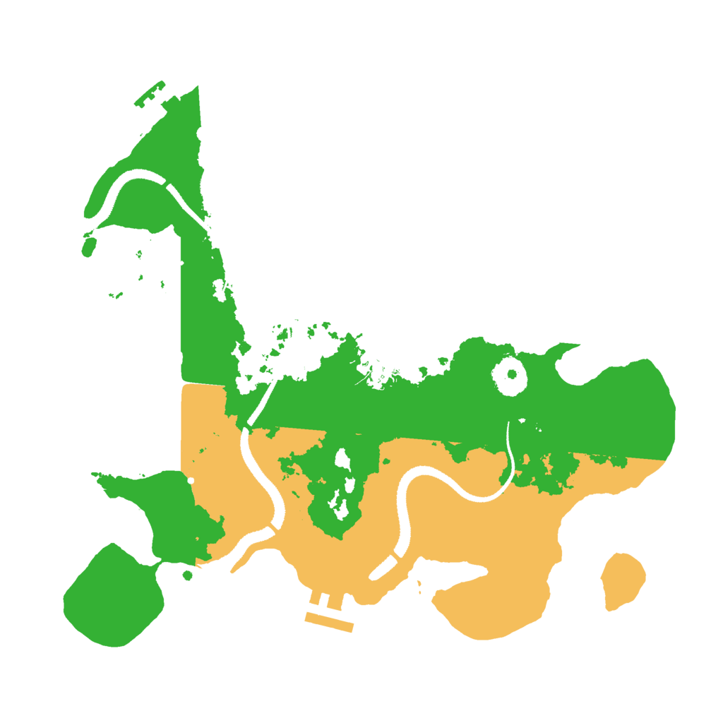 Biome Rust Map: Procedural Map, Size: 3000, Seed: 1424216187