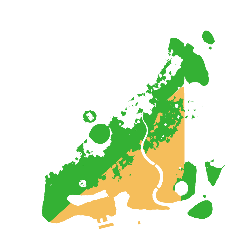 Biome Rust Map: Procedural Map, Size: 3300, Seed: 474747