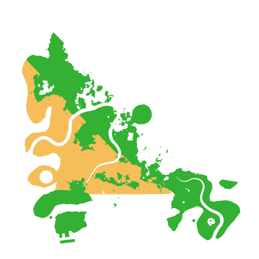 Biome Rust Map: Procedural Map, Size: 3500, Seed: 464993204