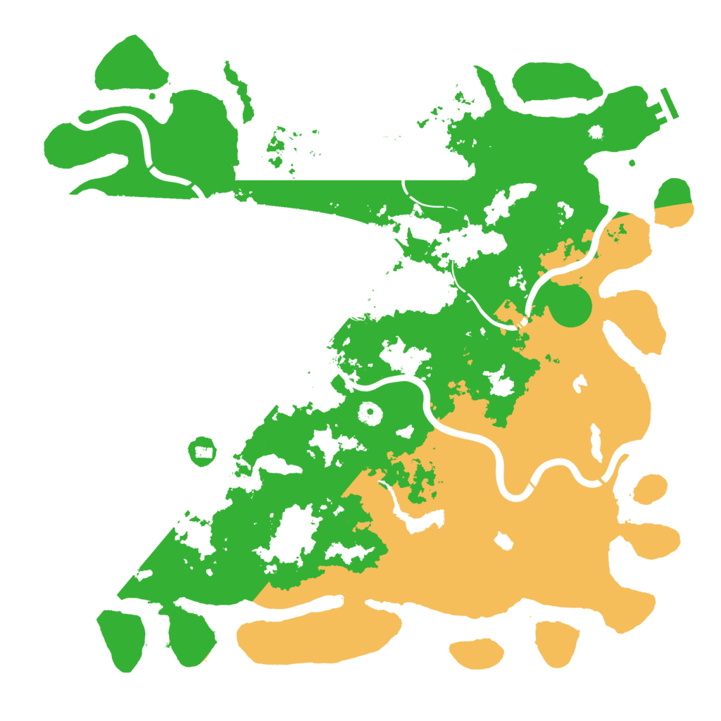 Biome Rust Map: Procedural Map, Size: 4500, Seed: 27189