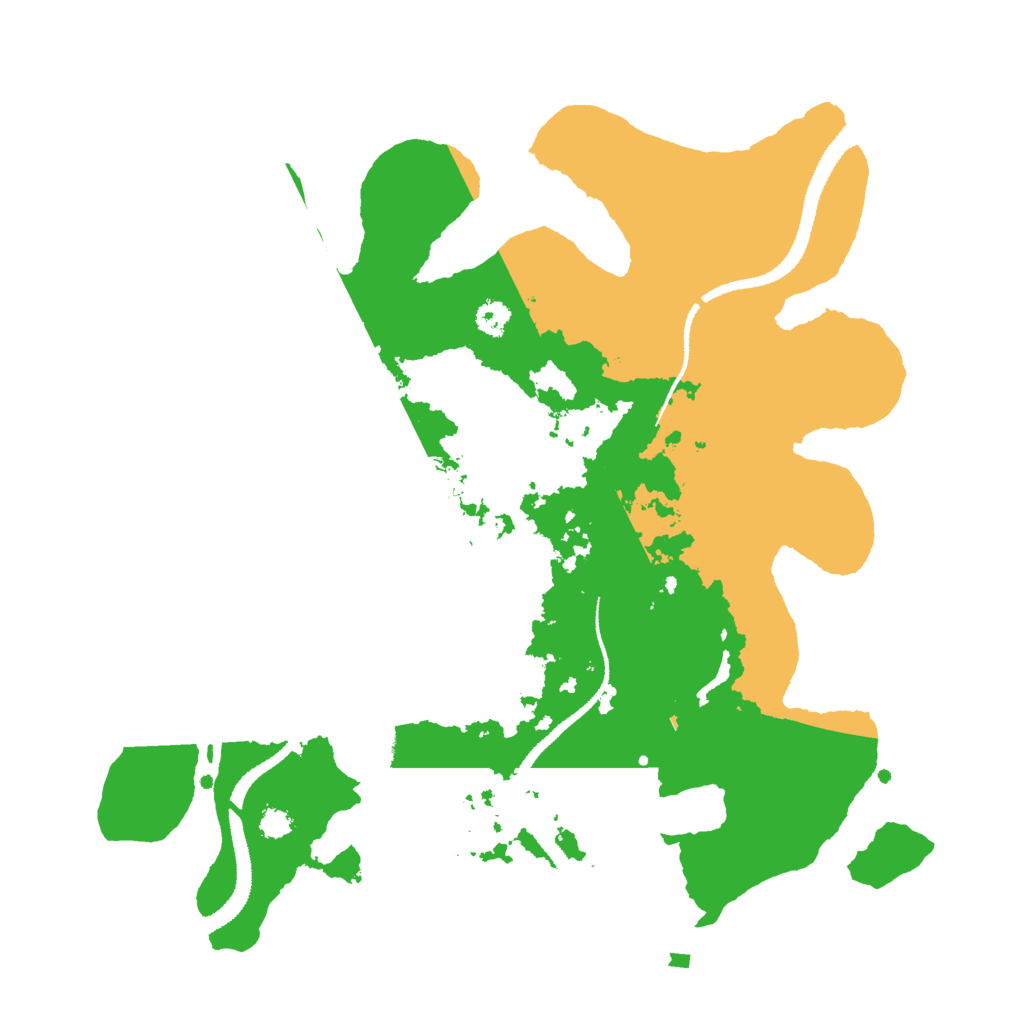 Biome Rust Map: Procedural Map, Size: 3000, Seed: 2120059249