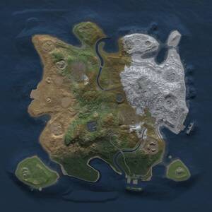 Thumbnail Rust Map: Procedural Map, Size: 2800, Seed: 1291918685, 13 Monuments