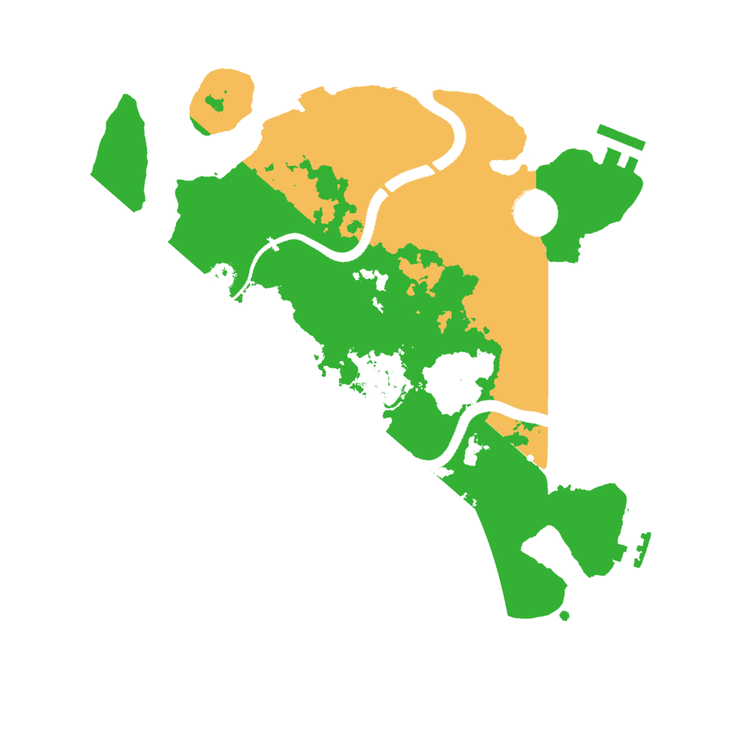 Biome Rust Map: Procedural Map, Size: 3000, Seed: 12341234