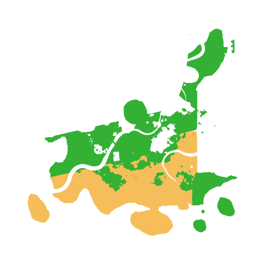 Biome Rust Map: Procedural Map, Size: 3000, Seed: 8675311