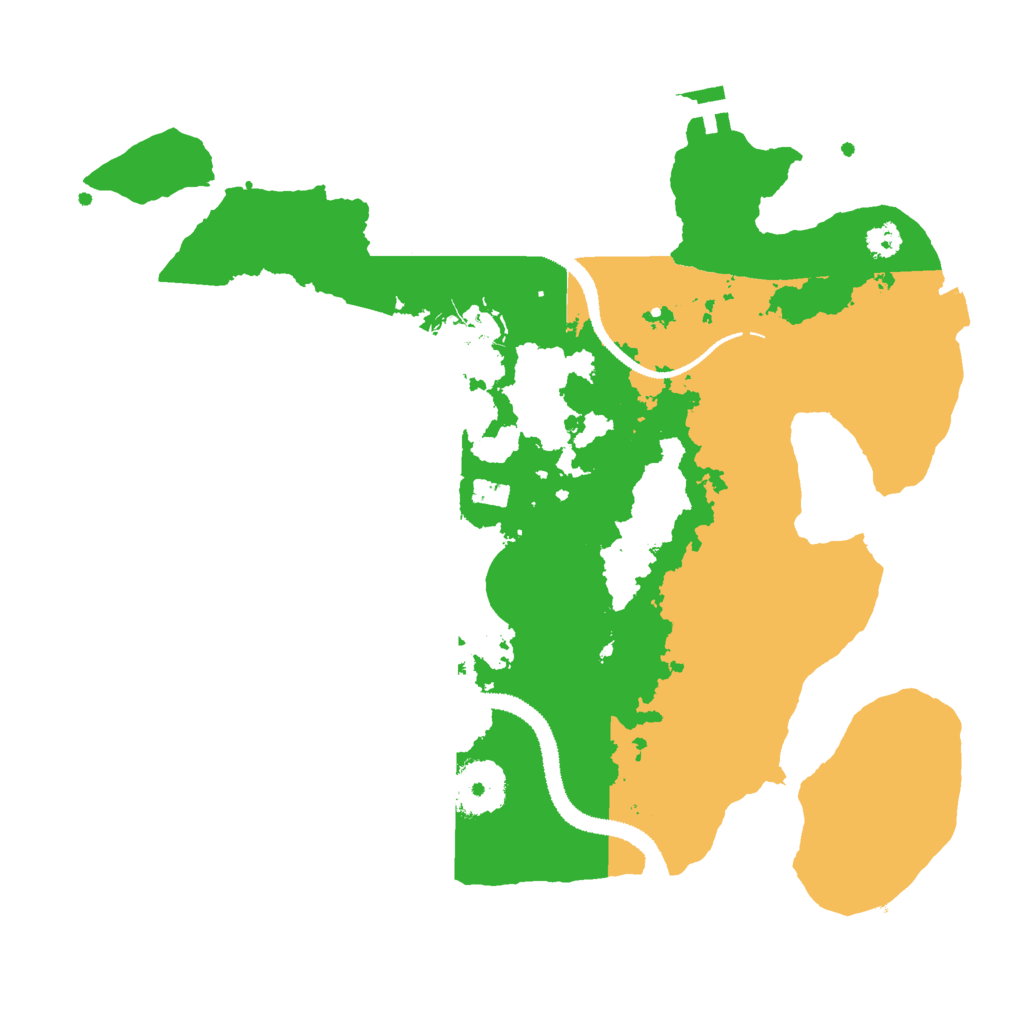 Biome Rust Map: Procedural Map, Size: 3000, Seed: 1342535411