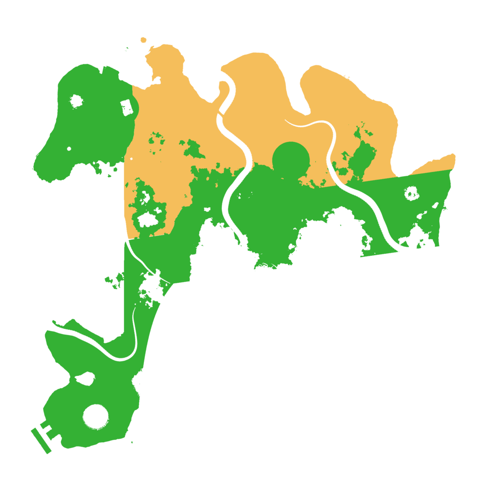 Biome Rust Map: Procedural Map, Size: 3500, Seed: 1426098083