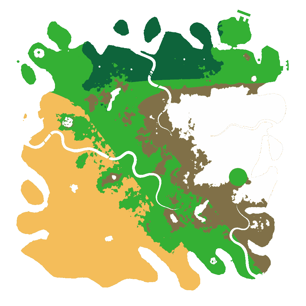 Biome Rust Map: Procedural Map, Size: 4500, Seed: 2009818051