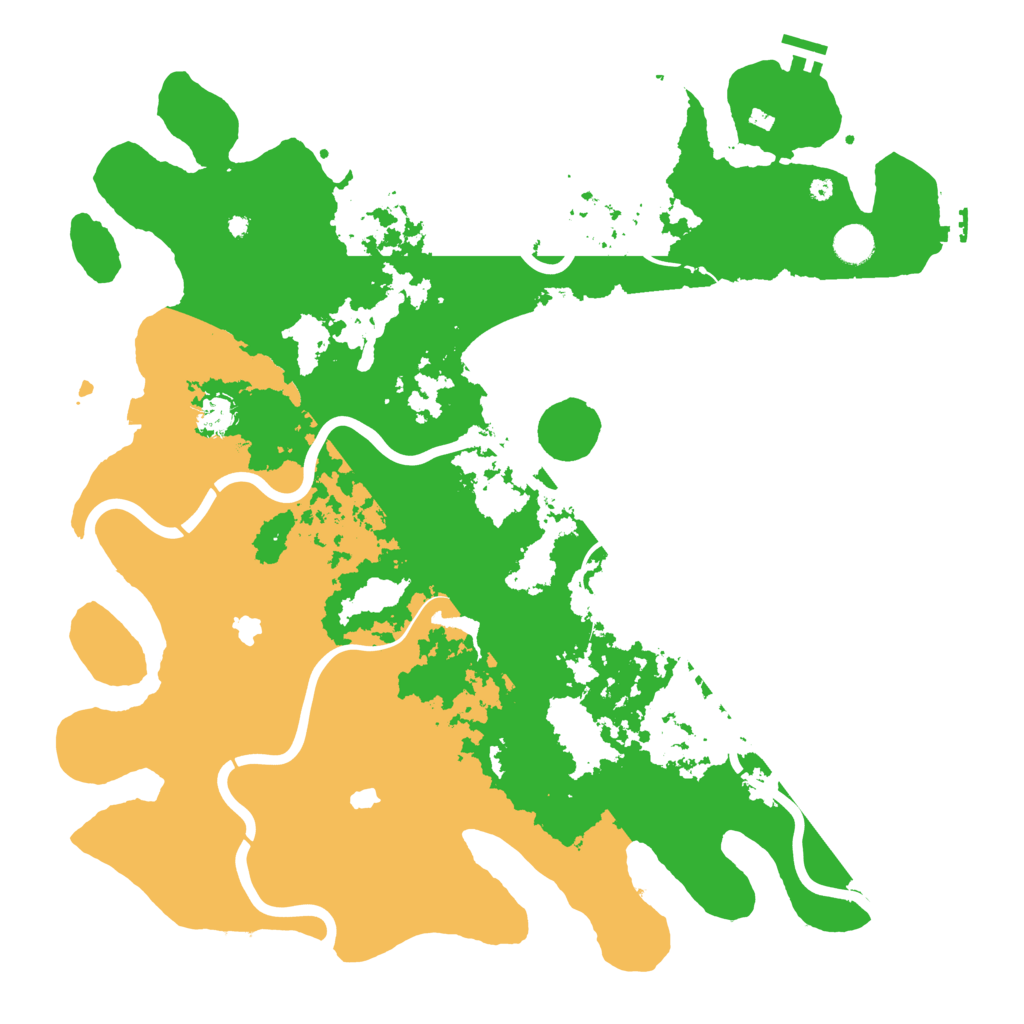 Biome Rust Map: Procedural Map, Size: 4500, Seed: 2009818051