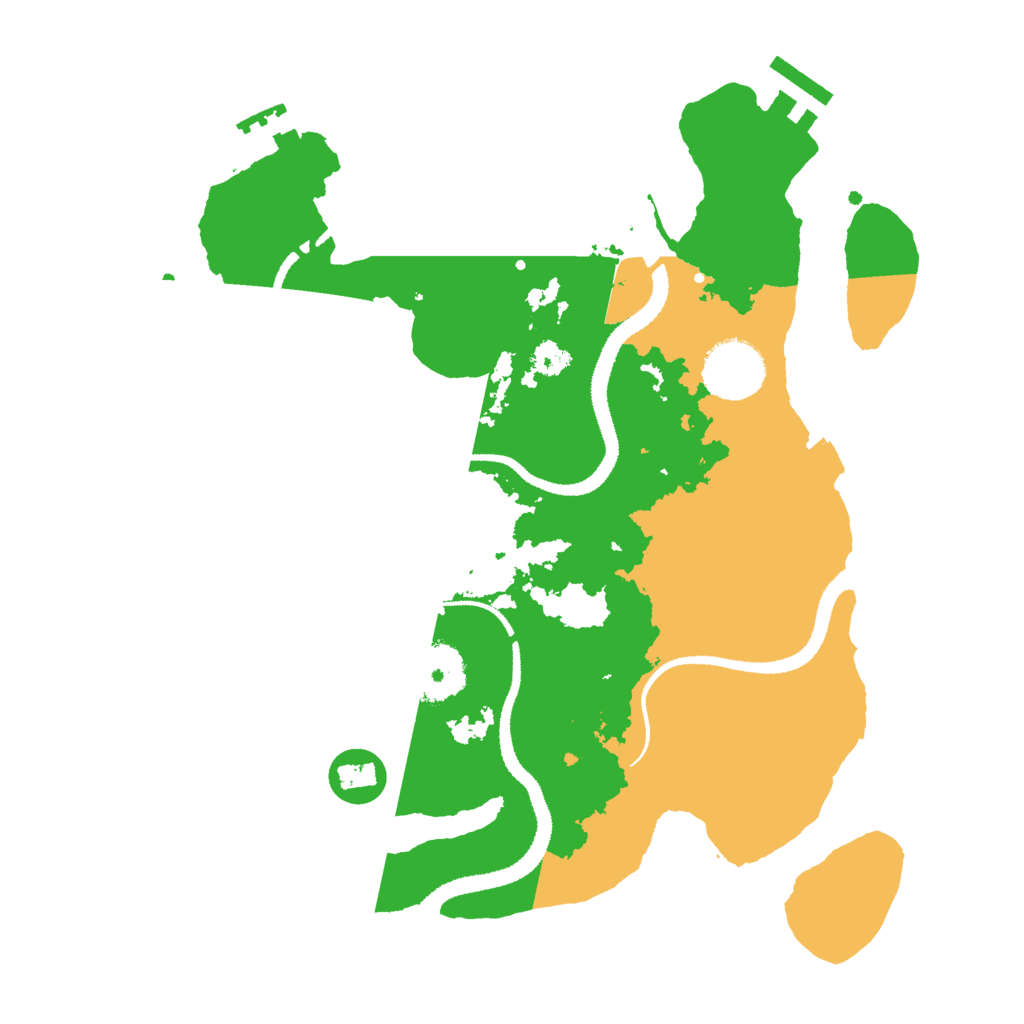 Biome Rust Map: Procedural Map, Size: 3000, Seed: 566269919