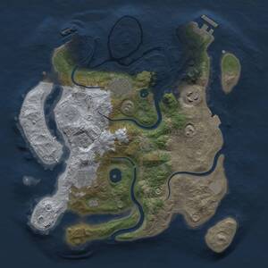 Thumbnail Rust Map: Procedural Map, Size: 3000, Seed: 566269919, 10 Monuments