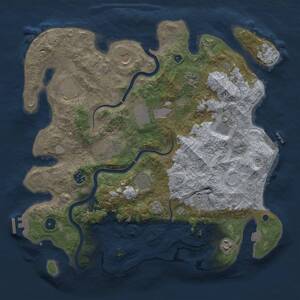 Thumbnail Rust Map: Procedural Map, Size: 3950, Seed: 862026, 17 Monuments