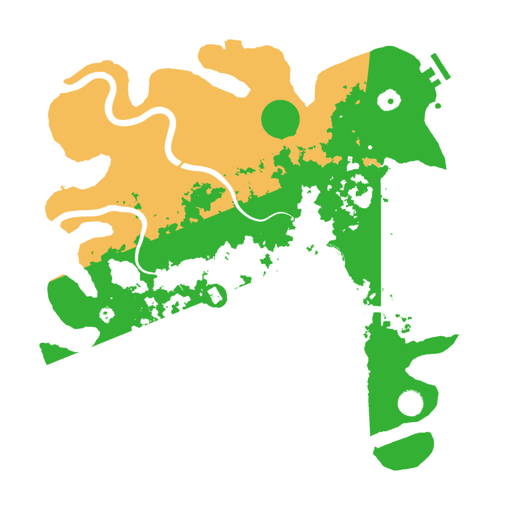Biome Rust Map: Procedural Map, Size: 3500, Seed: 22231259