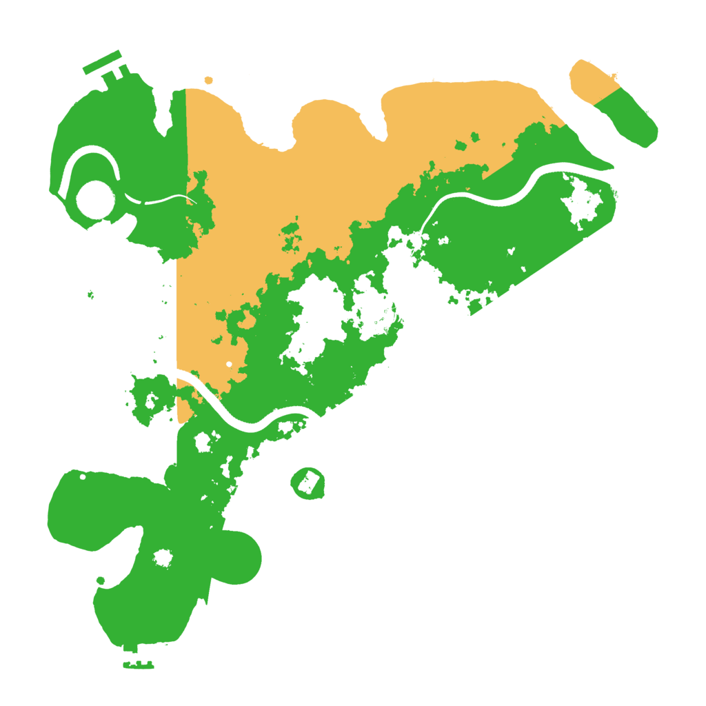 Biome Rust Map: Procedural Map, Size: 3500, Seed: 2024580965