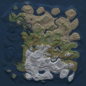 Thumbnail Rust Map: Procedural Map, Size: 4125, Seed: 41070293, 15 Monuments