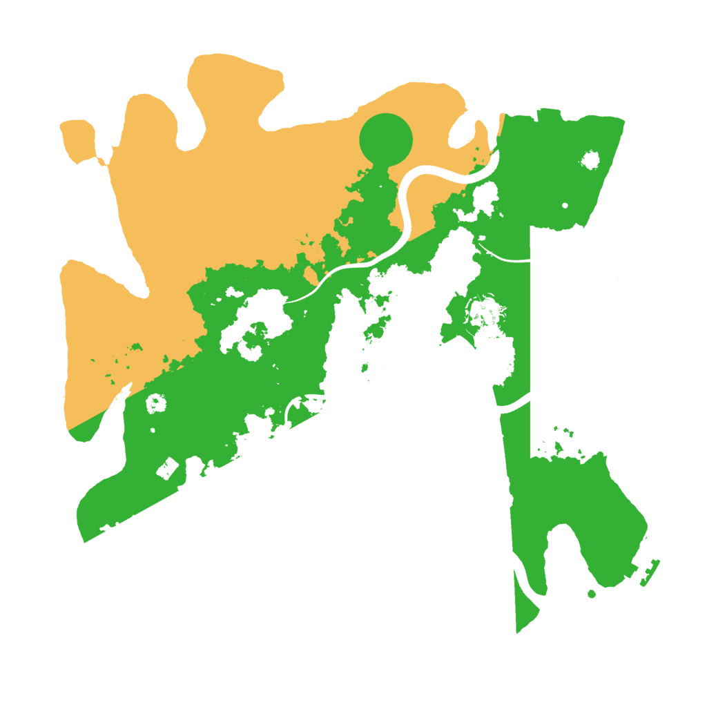 Biome Rust Map: Procedural Map, Size: 3500, Seed: 1492387604