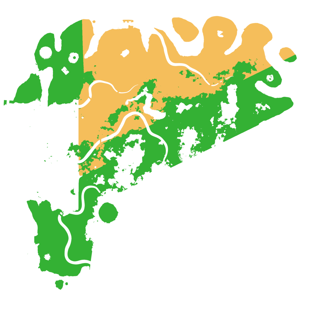 Biome Rust Map: Procedural Map, Size: 4500, Seed: 2007559305