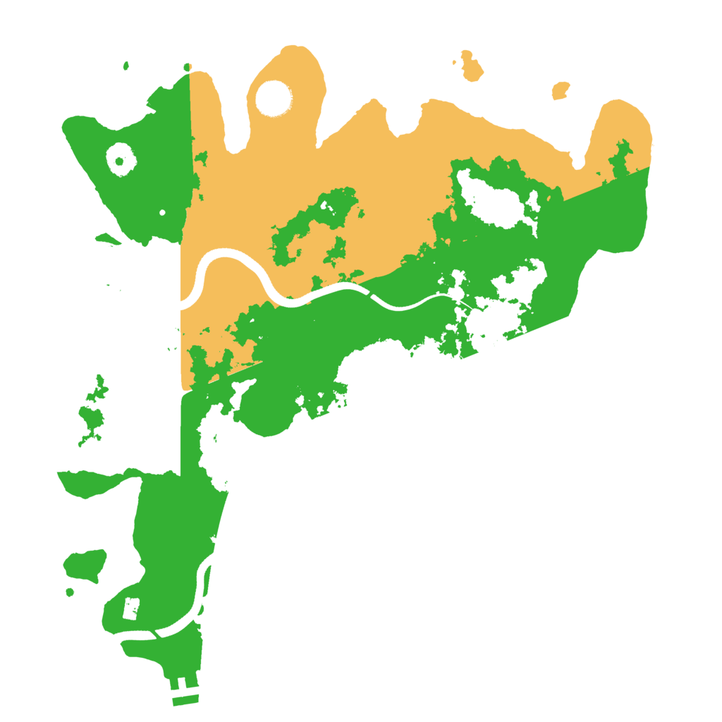 Biome Rust Map: Procedural Map, Size: 3500, Seed: 1225530085
