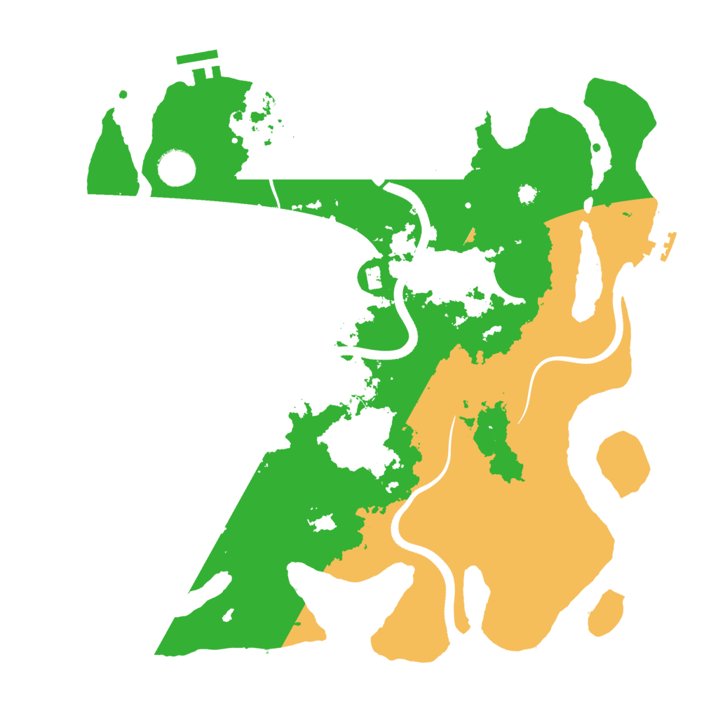 Biome Rust Map: Procedural Map, Size: 3500, Seed: 1317709680