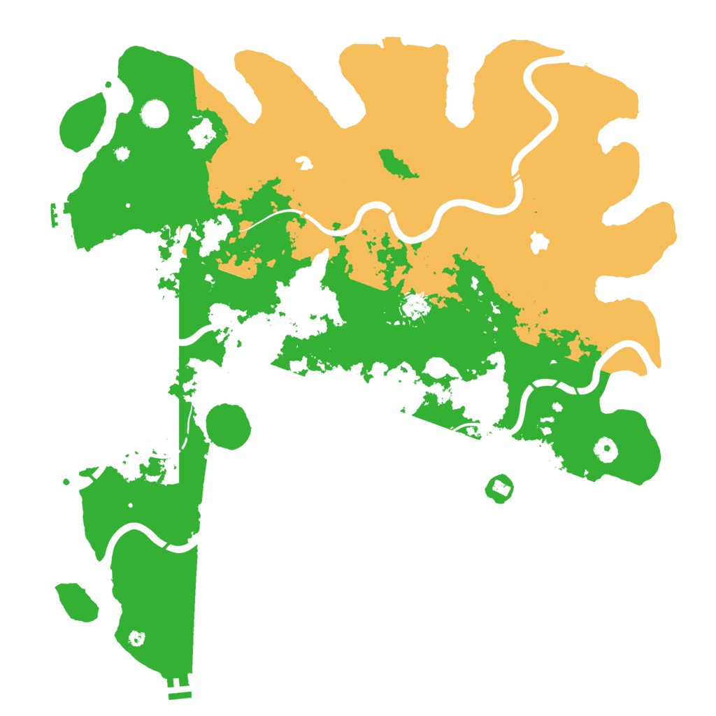 Biome Rust Map: Procedural Map, Size: 4500, Seed: 157554345