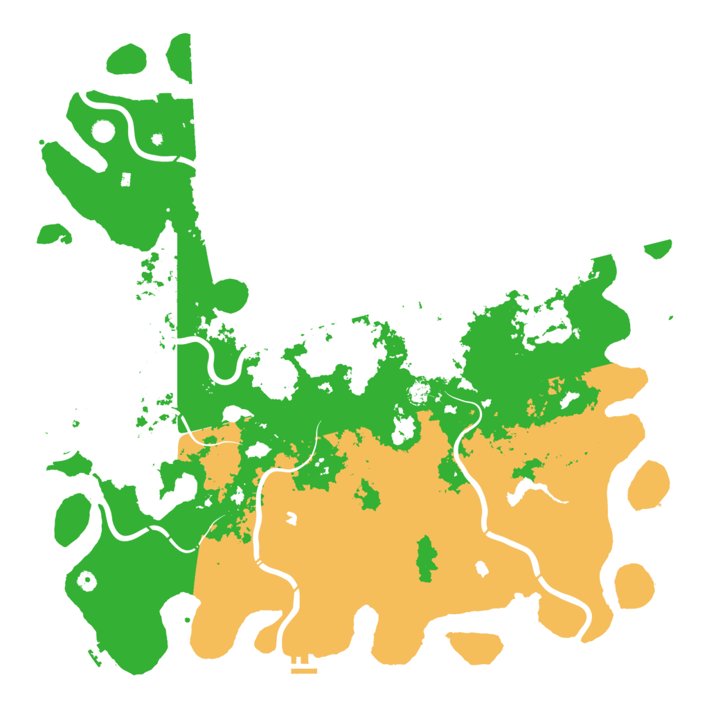 Biome Rust Map: Procedural Map, Size: 5499, Seed: 1