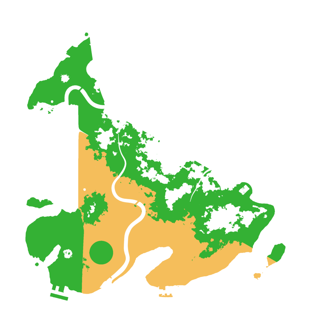 Biome Rust Map: Procedural Map, Size: 3500, Seed: 648167