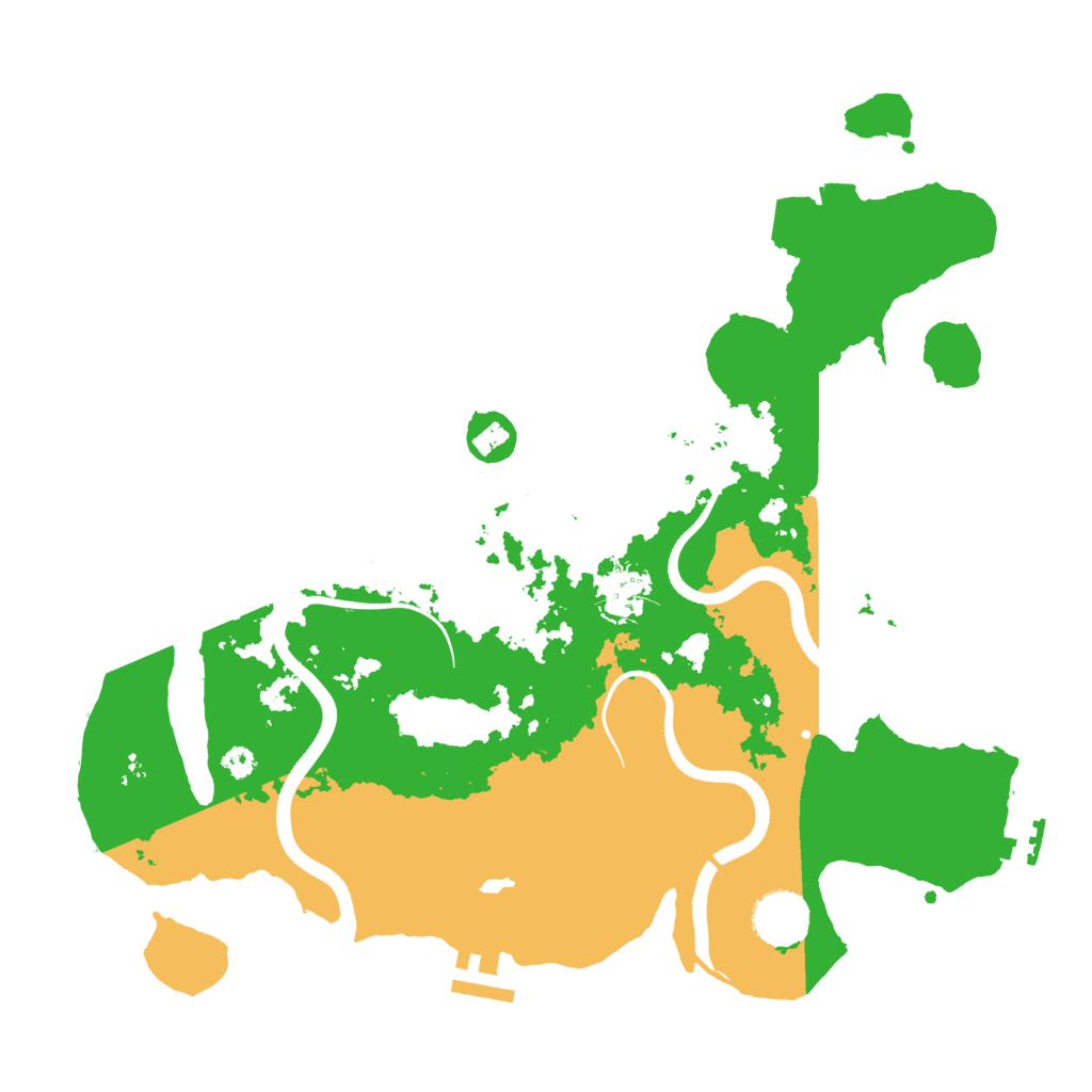 Biome Rust Map: Procedural Map, Size: 3500, Seed: 996740950