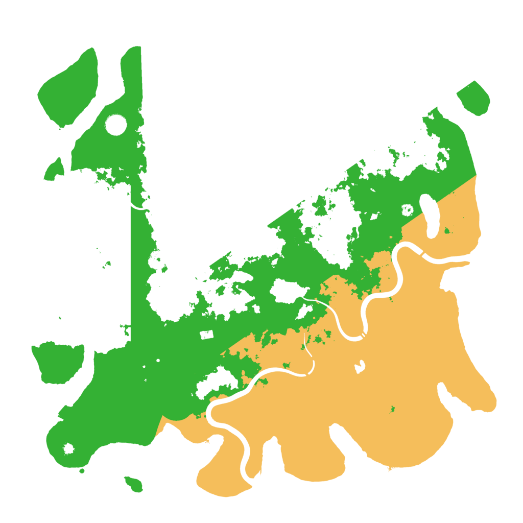Biome Rust Map: Procedural Map, Size: 4350, Seed: 8243215
