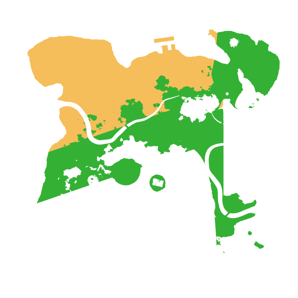 Biome Rust Map: Procedural Map, Size: 3000, Seed: 49261