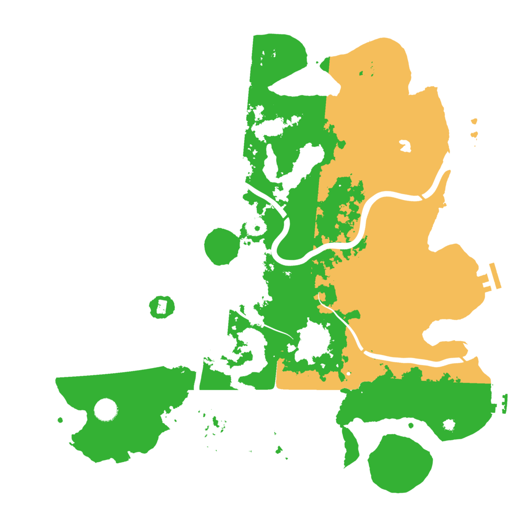 Biome Rust Map: Procedural Map, Size: 4000, Seed: 61542