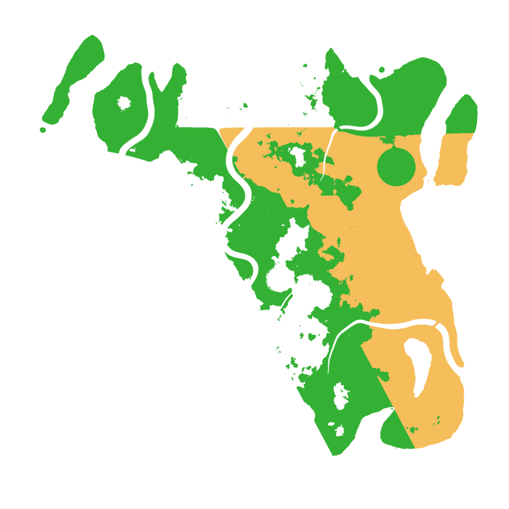 Biome Rust Map: Procedural Map, Size: 3500, Seed: 16044