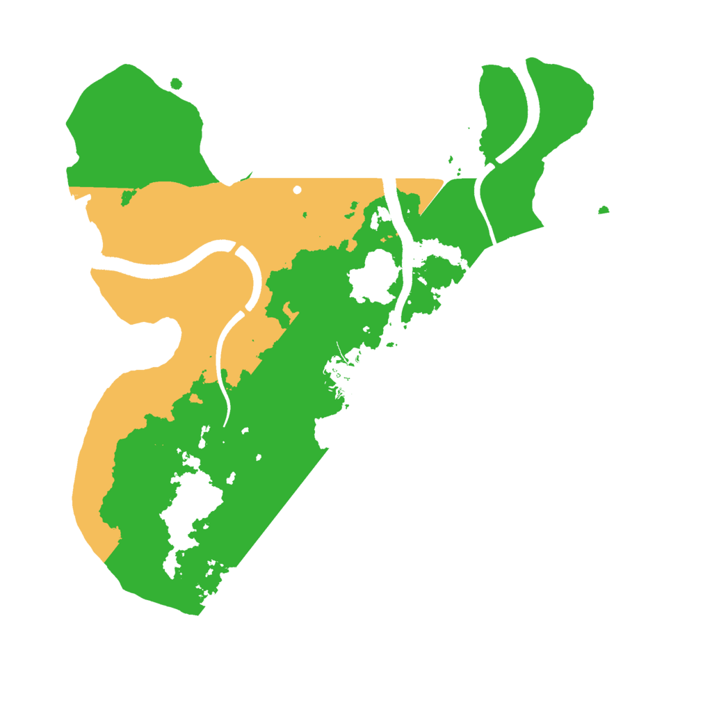Biome Rust Map: Procedural Map, Size: 2500, Seed: 1907915812